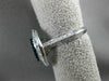 ESTATE LARGE 2.29CT DIAMOND & SAPPHIRE 18KT WHITE GOLD 3D FILIGREE CIRCULAR RING
