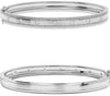 WIDE .66CT DIAMOND 14KT WHITE GOLD 3D ROUND ETOILE 7 STONE CUFF BANGLE BRACELET