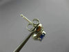 ESTATE 2.47CT DIAMOND & AAA TANZANITE 14KT WHITE GOLD PAVE SWIRL EARRINGS #15690