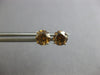 .92CT CHOCOLATE FANCY DIAMOND 14KT WHITE GOLD SOLITAIRE SCREWBACK STUD EARRINGS
