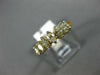 ESTATE .82CT FANCY YELLOW DIAMOND 14KT YELLOW GOLD SEVEN STONE ANNIVERSARY RING