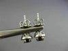ESTATE .98CT WHITE & BLACK DIAMOND 18KT WHITE GOLD 3D HALO ROUND STUD EARRINGS