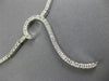 ESTATE LONG .96CT DIAMOND 14KT WHITE GOLD 3D WAVE SEMI ETERNITY LARIAT NECKLACE