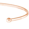 ESTATE 14KT ROSE GOLD 3D DOUBLE CIRCLE FLEXIBLE FUN BANGLE BRACELET