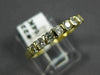 ESTATE .50CT DIAMOND 14K YELLOW GOLD 7 STONE OPEN CHANNEL ANNIVERSARY RING 22467