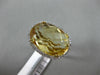 ESTATE 13.20CT DIAMOND & AAA EXTRA FACET CITRINE 14KT YELLOW GOLD OVAL HALO RING