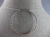 LARGE 1.11CT DIAMOND & AAA SAPPHIRE 14KT WHITE GOLD CIRCLE OF LIFE FUN NECKLACE