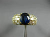 ESTATE LARGE 5.32CT DIAMOND & AAA SAPPHIRE 18KT YELLOW GOLD 3D ANNIVERSARY RING