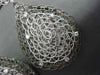ESTATE EXTRA LARGE .36CT DIAMOND 14KT WHITE & BLACK GOLD WOVEN HANGING EARRINGS