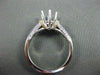 ESTATE WIDE .68CT DIAMOND 14KT TWO TONE SEMI MOUNT ROUND ENGAGEMENT RING #22403