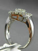 ESTATE LARGE 1.92CT DIAMOND 18K WHITE GOLD MARQUISE CLUSTER FRIENDSHIP LOVE RING