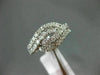 ESTATE 1.0CT DIAMOND 14KT WHITE GOLD 3D DOUBLE INFINITY SEMI ETERNITY LOVE RING