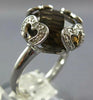 WIDE 9.91CT DIAMOND & AAA SMOKEY TOPAZ 14KT WHITE GOLD 3D MULTI HEART FUN RING