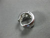 ESTATE .40CT DIAMOND 14KT WHITE GOLD 3D FLOWER HUGGIE FRIENDSHIP EARRINGS #3827