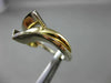 ESTATE 14KT WHITE & YELLOW GOLD 3D PEAR SHAPE SEMI MOUNT ENGAGEMENT RING #24600