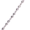 2.98CT DIAMOND 18KT WHITE GOLD MARQUISE & BAGUETTE OVAL & ROUND TENNIS BRACELET