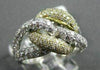 ESTATE WIDE 1.95CTW MULTI COLOR DIAMONDS 14KT W&Y GOLD INFINITY RING STUNNING!!