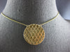 ESTATE LARGE 2.17CT DIAMOND 14K YELLOW GOLD CLASSIC ROUND PAVE FUN LOVE NECKLACE
