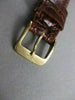 ESTATE LONGINES SWISS QUARTZ GOLD FILLED MENS WATCH CROCODILE BAND 35MM #21586
