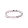 .19CT DIAMOND 18K WHITE GOLD SHARED PRONG SEMI ETERNITY WEDDING ANNIVERSARY RING