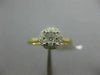 ESTATE .26CT DIAMOND 14KT YELLOW GOLD CLUSTER FILIGREE HALO FRIENDSHIP LOVE RING