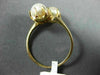 ESTATE AAA SOUTH SEA PEARL 14KT YELLOW GOLD TWO STONE CRISS CROSS RING #21394