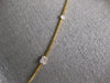 LARGE 1.87CT DIAMOND 14KT YELLOW GOLD 3D ROUND & BAGUETTE BY THE YARD NECKLACE