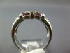 1.88CT DIAMOND & AAA RUBY 14KT WHITE GOLD OVAL & ROUND INFINITY FLOWER LOVE RING