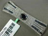 ESTATE LARGE 2.90CT DIAMOND & AAA SAPPHIRE 18KT WHITE GOLD 3D BOW TIE BROOCH PIN