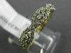 ESTATE .33CT DIAMOND 14KT YELLOW GOLD THREE STONE SEMI ETERNITY ANNIVERSARY RING