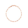 ESTATE CLASSIC 14KT ROSE GOLD 3D CLASSIC OVAL LINK LOVE BRACELET