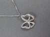 ESTATE .35CT DIAMOND 14KT WHITE GOLD CLASSIC BUTTERFLY LOVE NECKLACE