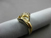 ESTATE 14KT WHITE & YELLOW GOLD 3D PEAR SHAPE SEMI MOUNT ENGAGEMENT RING #24600