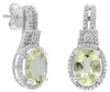 2.65CT DIAMOND & AAA LEMON QUARTZ 14KT WHITE GOLD 3D ROUND FLORAL FUN EARRINGS