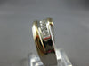 WIDE .45CT DIAMOND 14KT 2 TONE GOLD CHANNEL 7 STONE CRISS CROSS MENS RING #28027