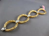 EXTRA LARGE & LONG 1.44CT DIAMOND 14KT 2 TONE GOLD OVAL FILIGREE LOVE BRACELET
