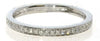 ESTATE .16CT DIAMOND 18KT WHITE GOLD CLASSIC 2MM SEMI ETERNITY ANNIVERSARY RING