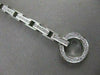 ESTATE 1.00CTW DIAMOND 14KT WHITE GOLD OPEN CIRCLE LINE BRACELET 7" INCH #20996