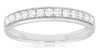 .28CT DIAMOND 14KT WHITE GOLD 3D CLASSIC ROUND CHANNEL FILIGREE ANNIVERSARY RING