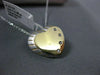 ESTATE .04CT DIAMOND 14KT TWO TONE GOLD FOUR STONE ETOILE HEART FLOATING PENDANT