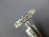ESTATE 1.42CT DIAMOND 14KT WHITE GOLD 3D PRINCESS BEZEL 7 STONE ANNIVERSARY RING