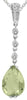 1.64CT DIAMOND & AAA LEMON QUARTZ 14KT WHITE GOLD CLASSIC LOVE FLOATING PENDANT