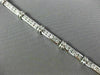 ESTATE 3.0CT DIAMOND 14KT WHITE GOLD CLASSIC CHANNEL LINK TENNIS BRACELET #11117