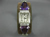 ANTIQUE SMITH PATTERSON 4.40CT OLD MINE DIAMOND & AMETHYST PLATINUM WATCH #2573