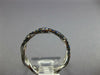 ESTATE 1.15CT AAA SAPPHIRE 18KT WHITE GOLD 3D INFINITY ETERNITY LOVE RING