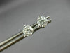 ESTATE .96CT ROUND DIAMOND 14KT WHITE GOLD CLASSIC 3 PRONG STUD EARRINGS #25837