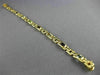 ESTATE WIDE 5.0CT AAA OVAL MULTI GEM 14K YELLOW GOLD SQUARE LINK BRACELET #22711