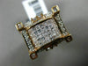 LARGE 2.45CT ROUND BAGUETTE & PRINCESS DIAMOND 14K ROSE GOLD 3D SQUARE MENS RING