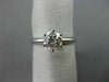 ESTATE EGL .80CT DIAMOND PLATINUM SOLITAIRE 6 PRONG ENGAGEMENT RING E SI1 #1905