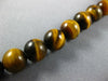 ESTATE LONG AAA TIGER EYE 14KT YELLOW GOLD MULTI BEAD CLASSIC LUCKY NECKLACE